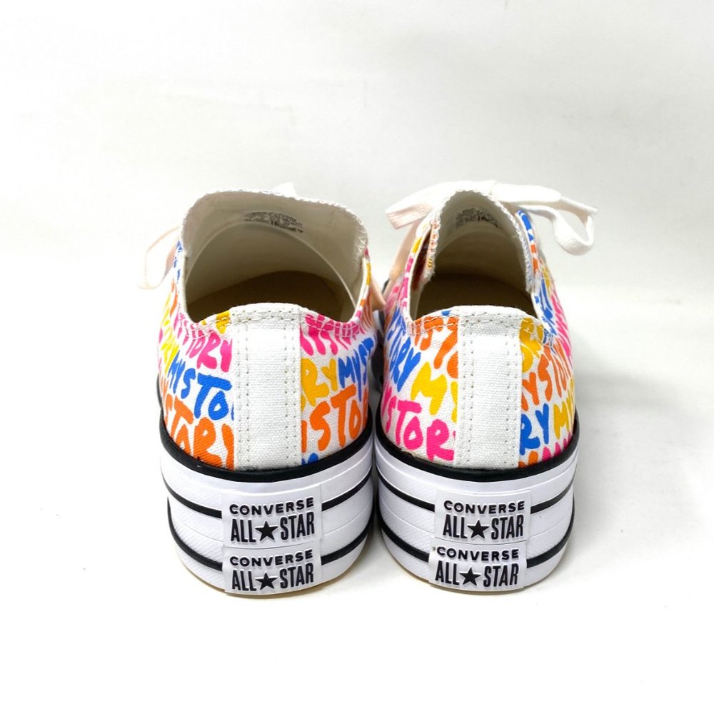 Converse Women's Size 7 570322C CTAS Double Stack LIFT OX Platform Print Sneaker - Picture 6 of 10